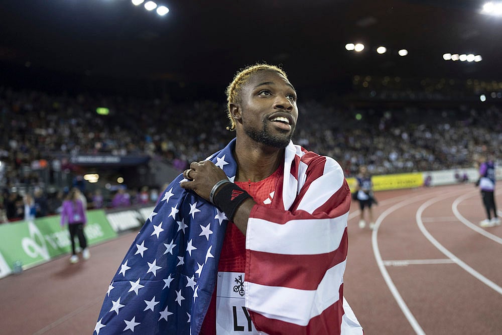 Switzerland Diamond League finals 2025 day 2 photos_Noah Lyles of United States
