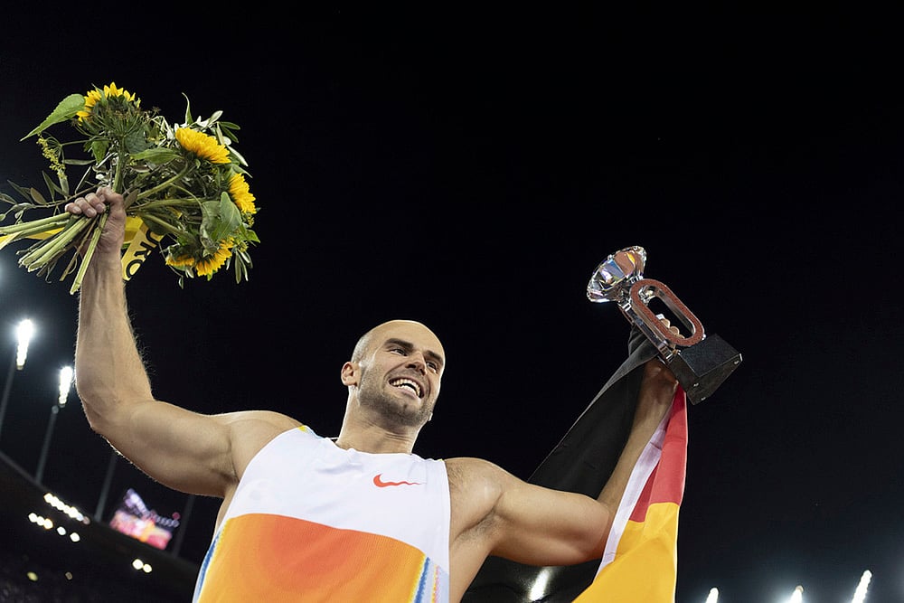 | Photo: Til Buergy/Keystone via AP : Diamond League Finals 2025: Julian Weber of Germany