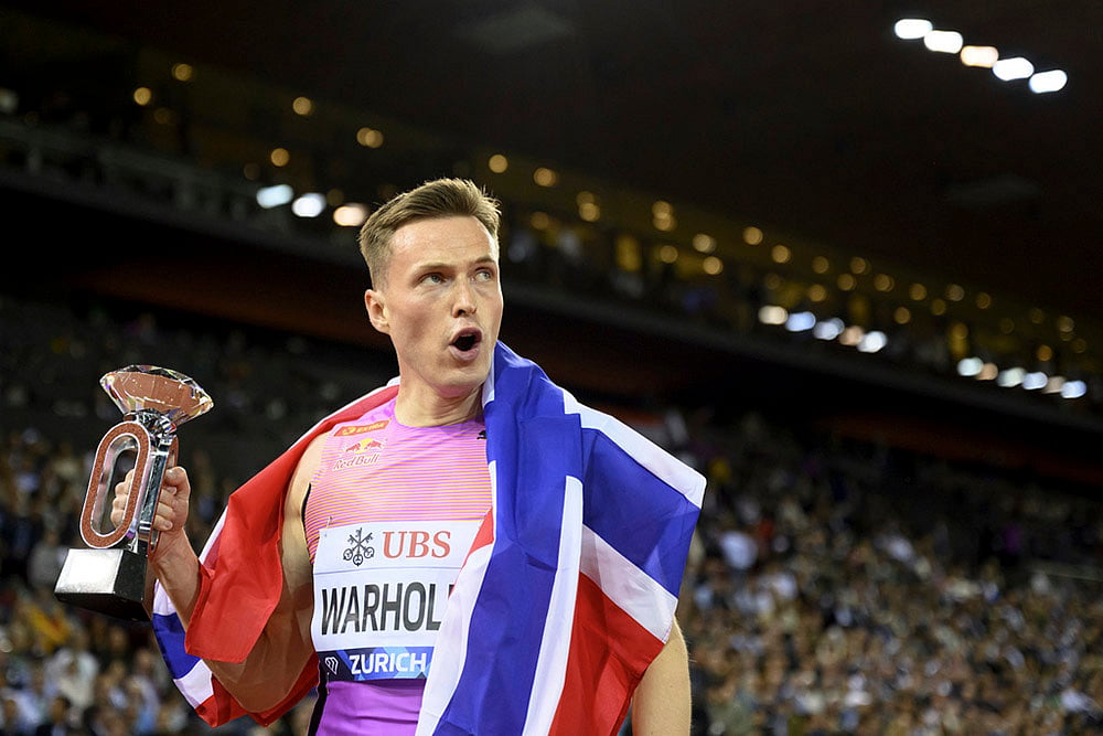 Switzerland Diamond League finals 2025 day 2 photos_Karsten Warholm of Norway
