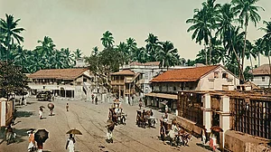 | Photo: Getty Images : A City in Motion: Girgaum Road,
Mumbai, circa 1900