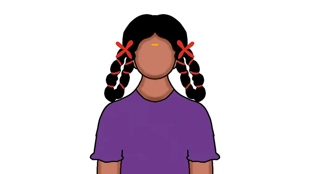 A schoolgirl's diary: Artwork by Anupriya