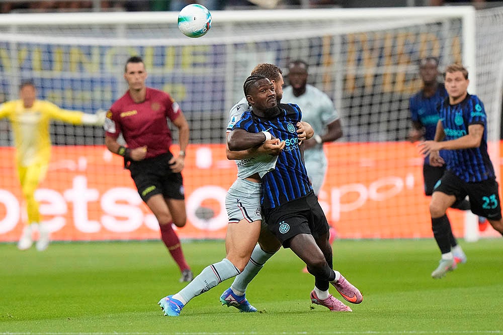 Italy soccer Serie A 2025-26 Inter Milan Vs Udinese_Marcus Thuram