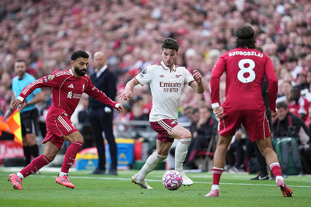 Britain Soccer Premier League 2025-26 FC Liverpool and FC Arsenal_Mohamed Salah