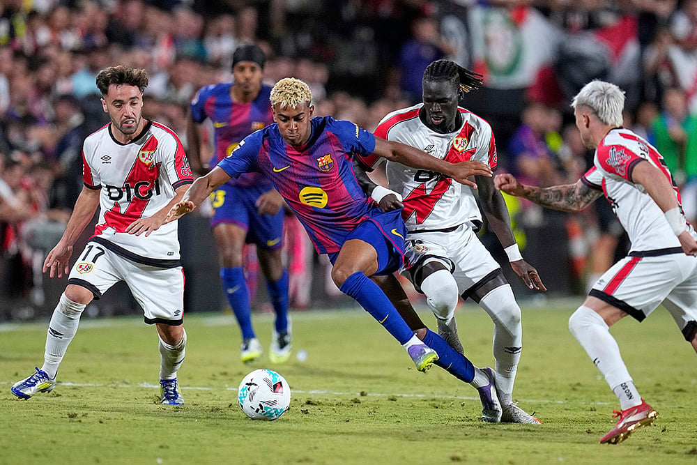 Spain soccer La Liga 2025-26 Rayo Vallecano vs FC Barcelona_Lamine Yamal