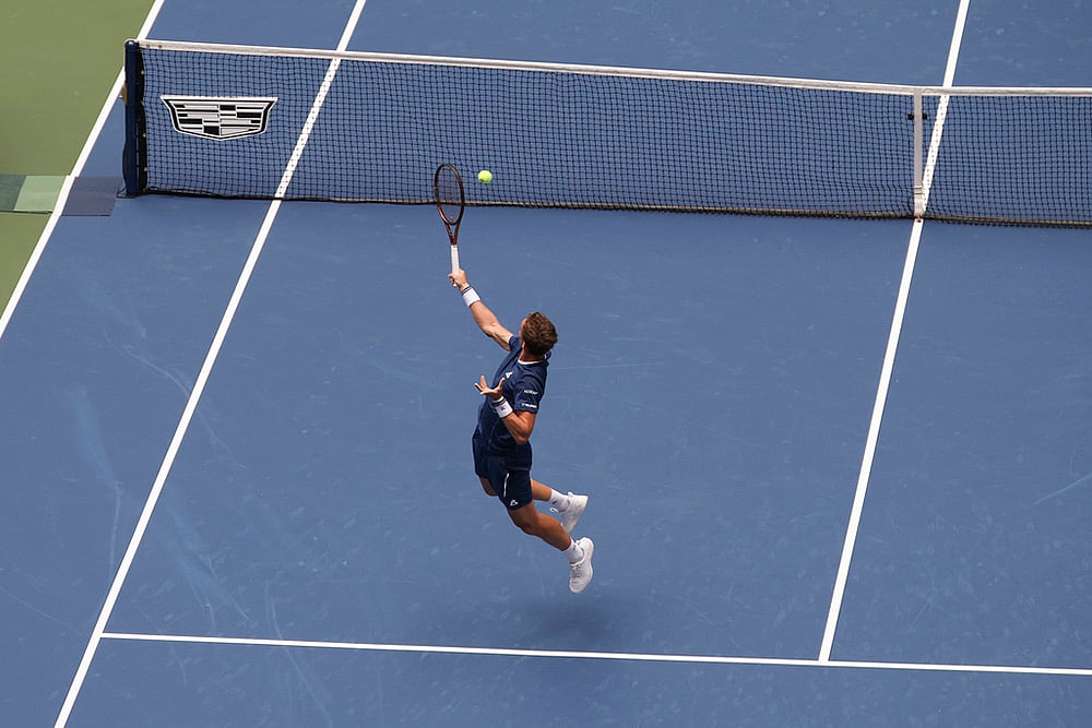 US Open Tennis 2025 quarterfinal match Carlos Alcaraz vs Jiri Lehecka_7