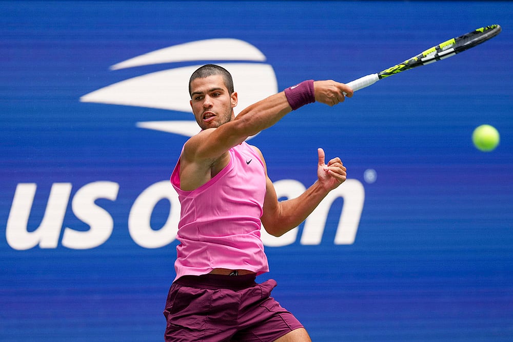 US Open Tennis 2025 quarterfinal match Carlos Alcaraz vs Jiri Lehecka_4