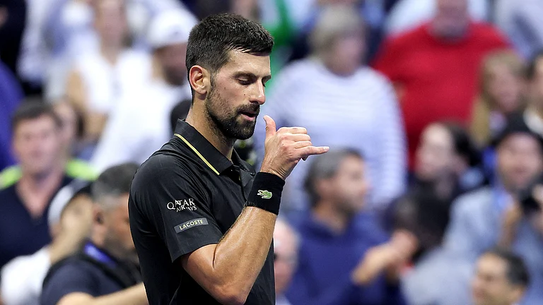 US Open semi-finalist Novak Djokovic - null