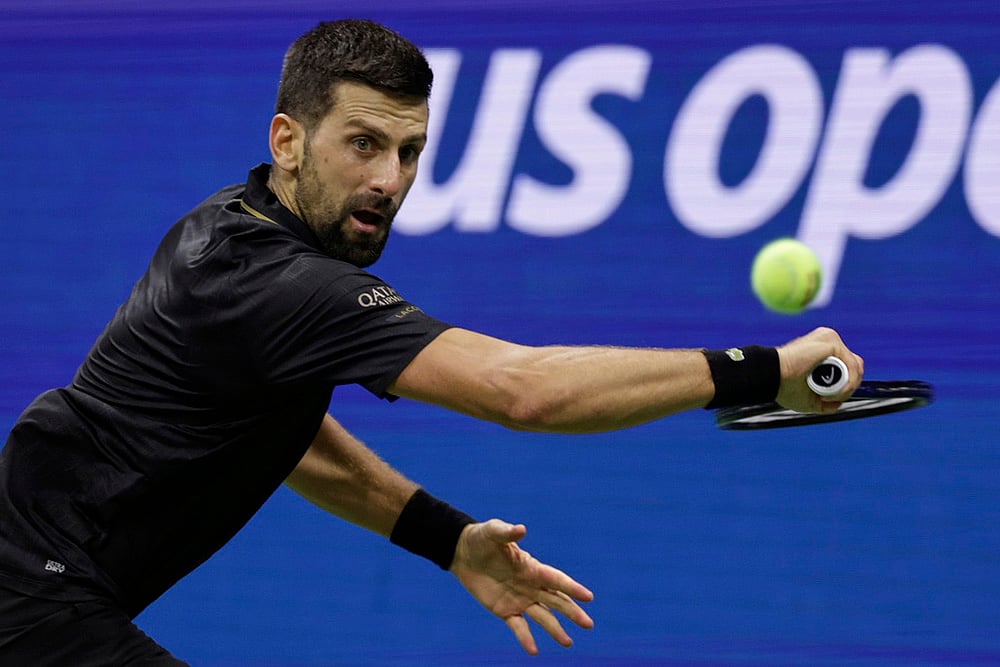 US Open Tennis 2025 quarterfinal match Novak Djokovic vs Taylor Fritz_3