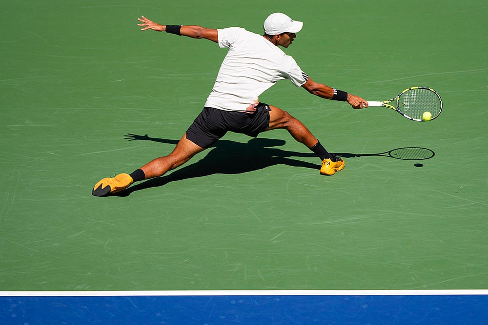 US Open Tennis 2025 quarter-final match Felix Auger Aliassime Vs Alex De Minaur_6