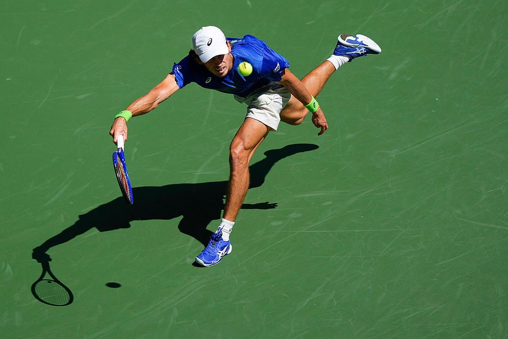 US Open Tennis 2025 quarter-final match Felix Auger Aliassime Vs Alex De Minaur_10
