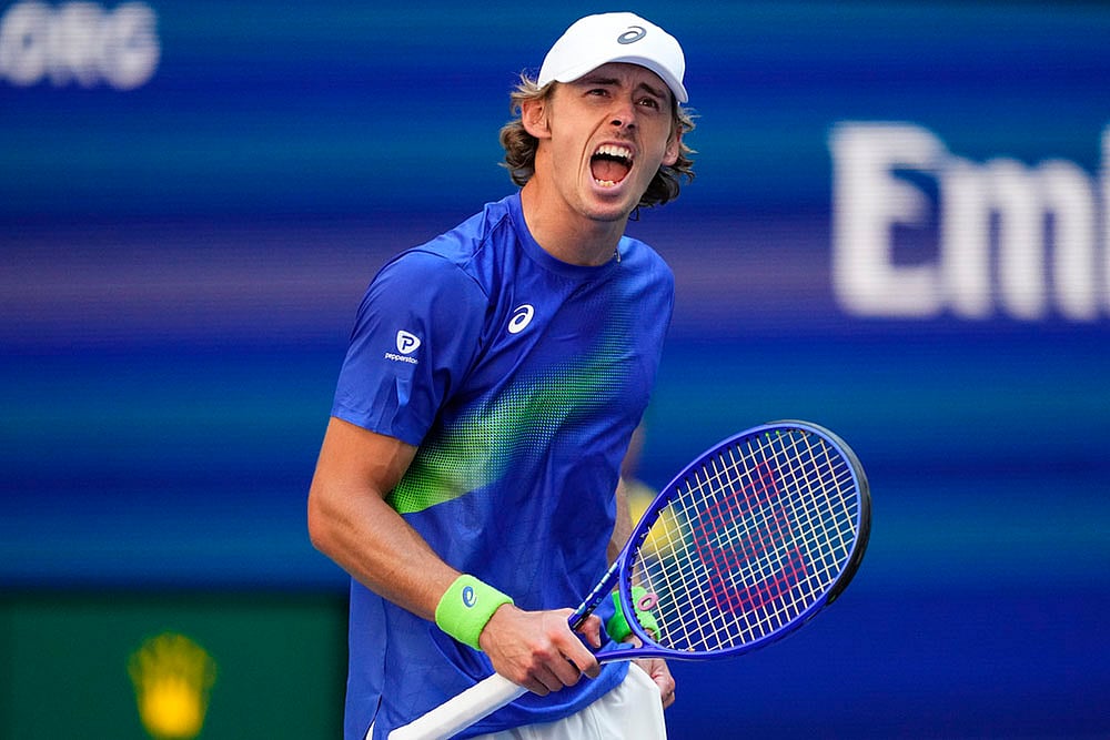 US Open Tennis 2025 quarter-final match Felix Auger Aliassime Vs Alex De Minaur_9