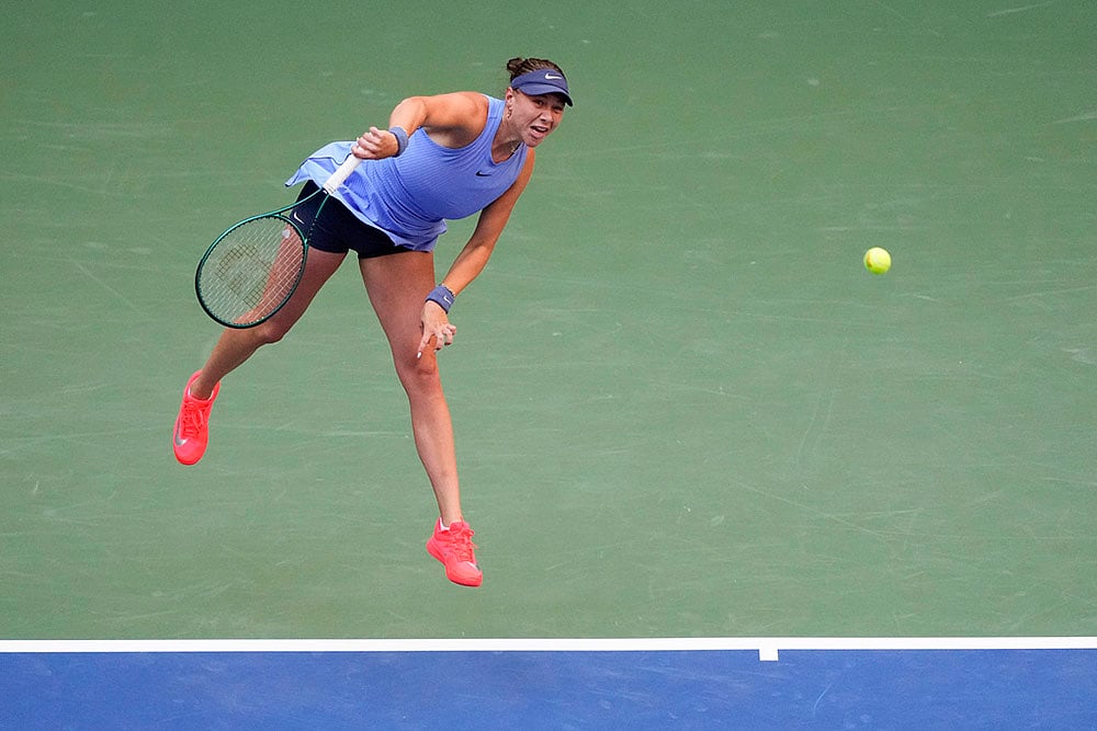 US Open Tennis 2025 quarter-final match Amanda Anisimova vs Iga Swiatek_6