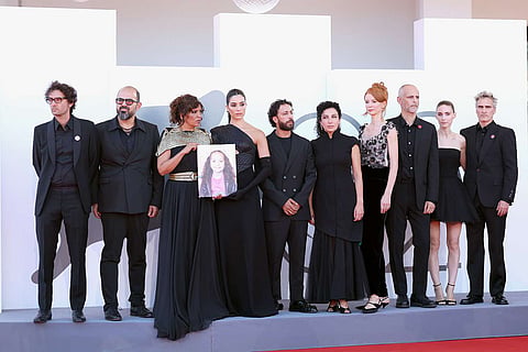 The film's team at the Venice photo call