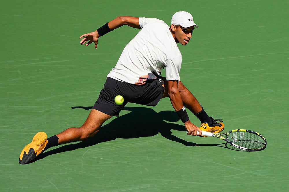 US Open Tennis 2025 quarter-final match Felix Auger Aliassime Vs Alex De Minaur_8