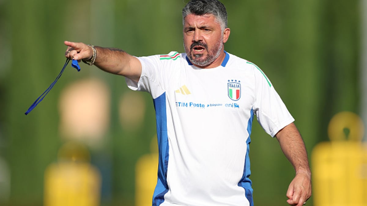 File : Gennaro Gattuso in training for Italy.