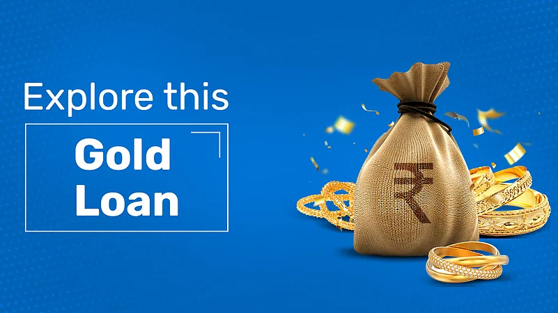 Gold Loan Promotion With Money Bag and Jewellery