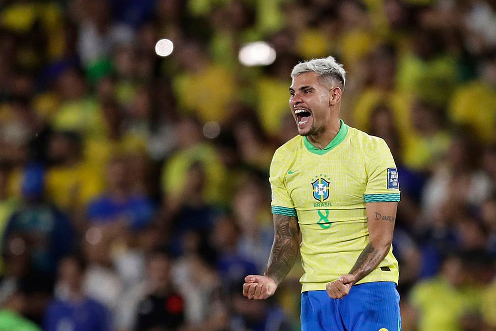 FIFA World Cup 2026 Qualifiers CONMEBOL match Brazil Vs Chile_Bruno Guimaraes 