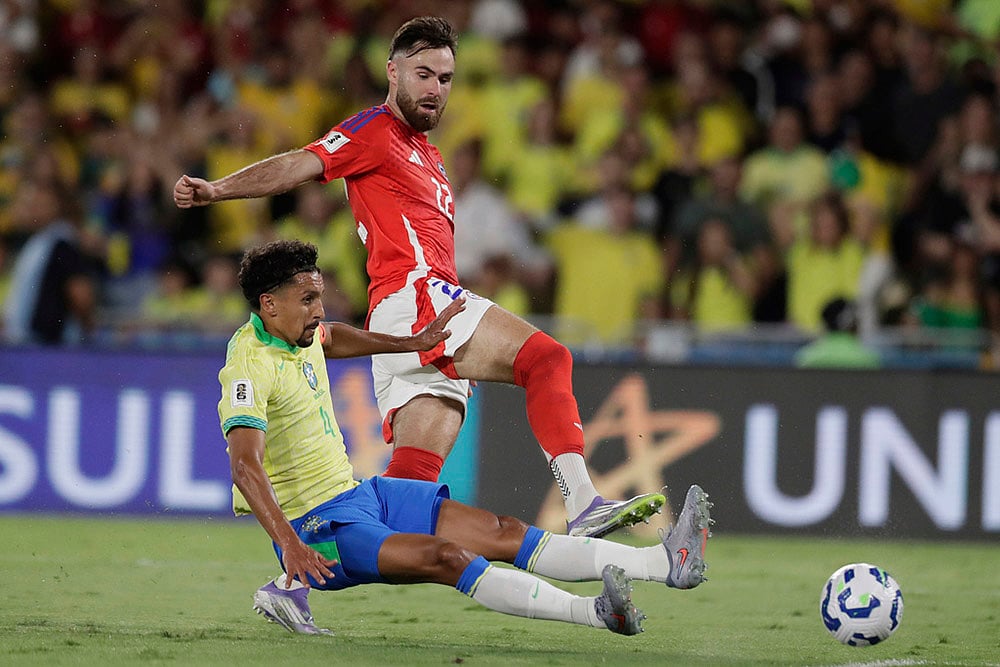 FIFA World Cup 2026 Qualifiers CONMEBOL match Brazil Vs Chile_Chiles Ben Brereton, Marquinhos 