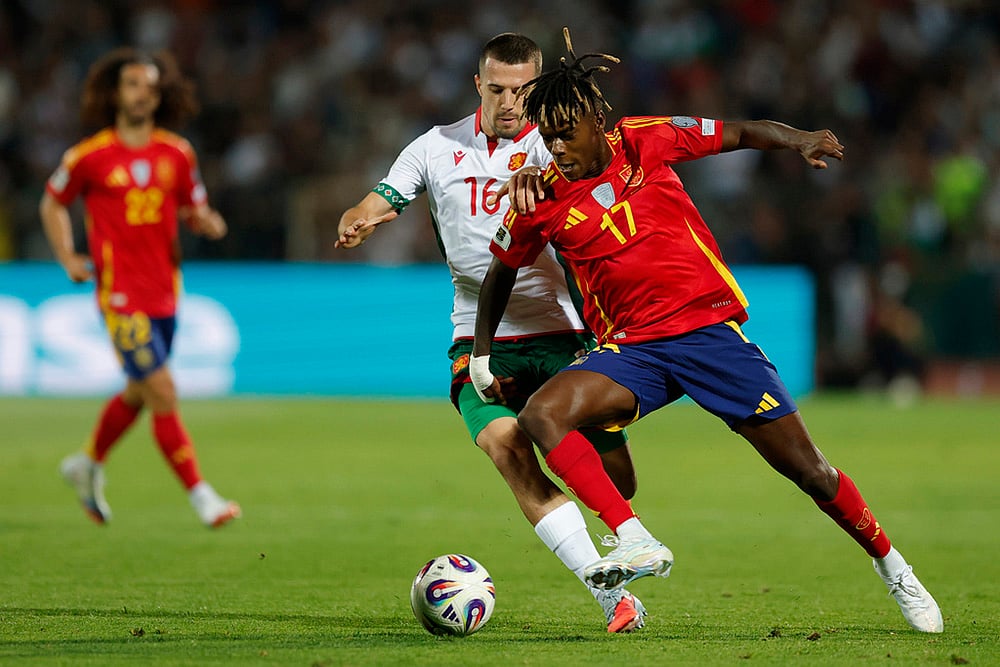 UEFA FIFA World Cup 2026 European qualifiers Match Bulgaria vs Spain_ Lamine Yamal