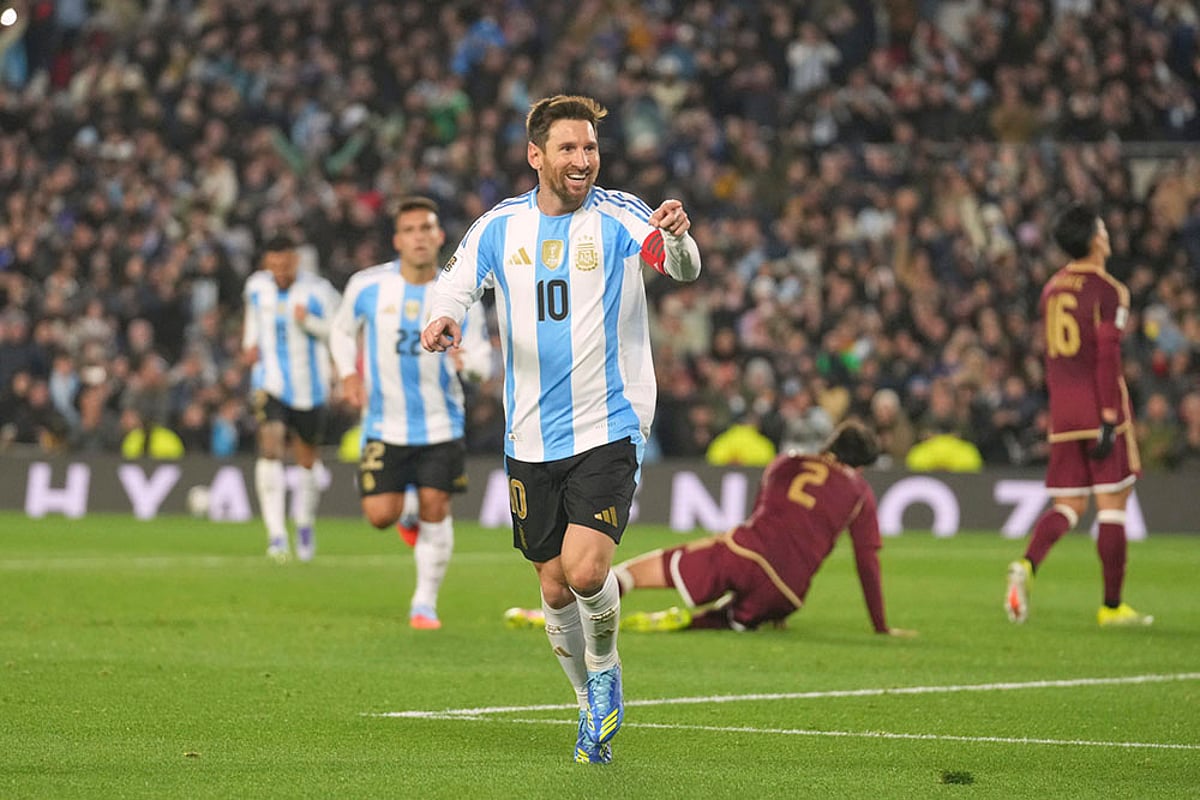FIFA World Cup 2026 Qualifiers CONMEBOL match Argentina vs Venezuela_Lionel Messi