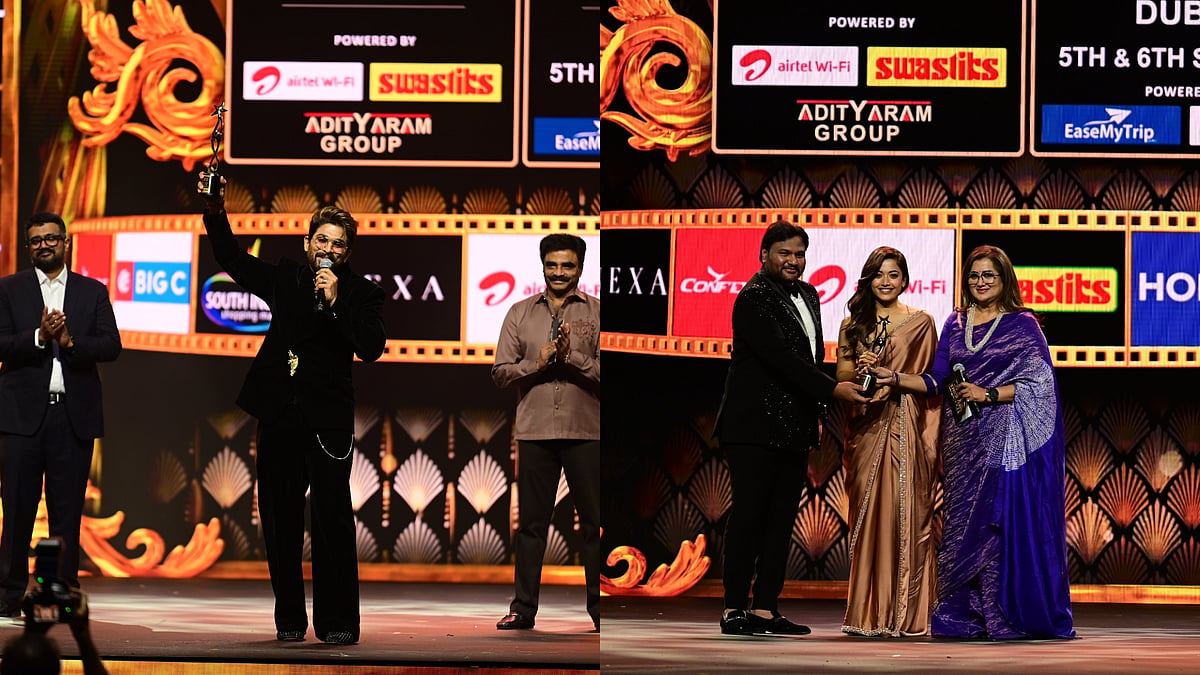 X/SIIMA : Allu Arjun and Rashmika Mandanna won best actors at SIIMA Awards 2025