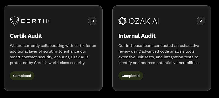 A document with two audit sections