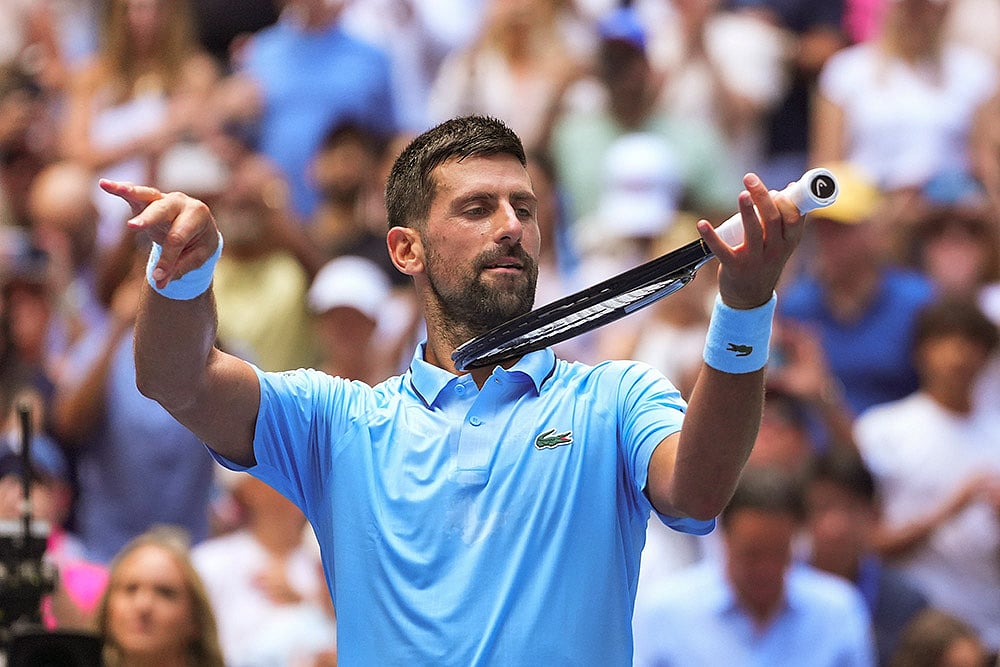 | Photo: AP/Kirsty Wigglesworth : US Open Tennis Championships: Novak Djokovic vs Zachary Svajda