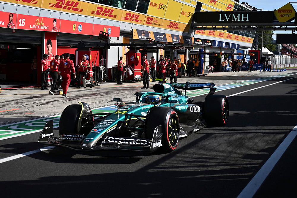 2025 Formula One Italian Grand Prix Auto Race Qualifying_Aston Martin driver Fernando Alonso