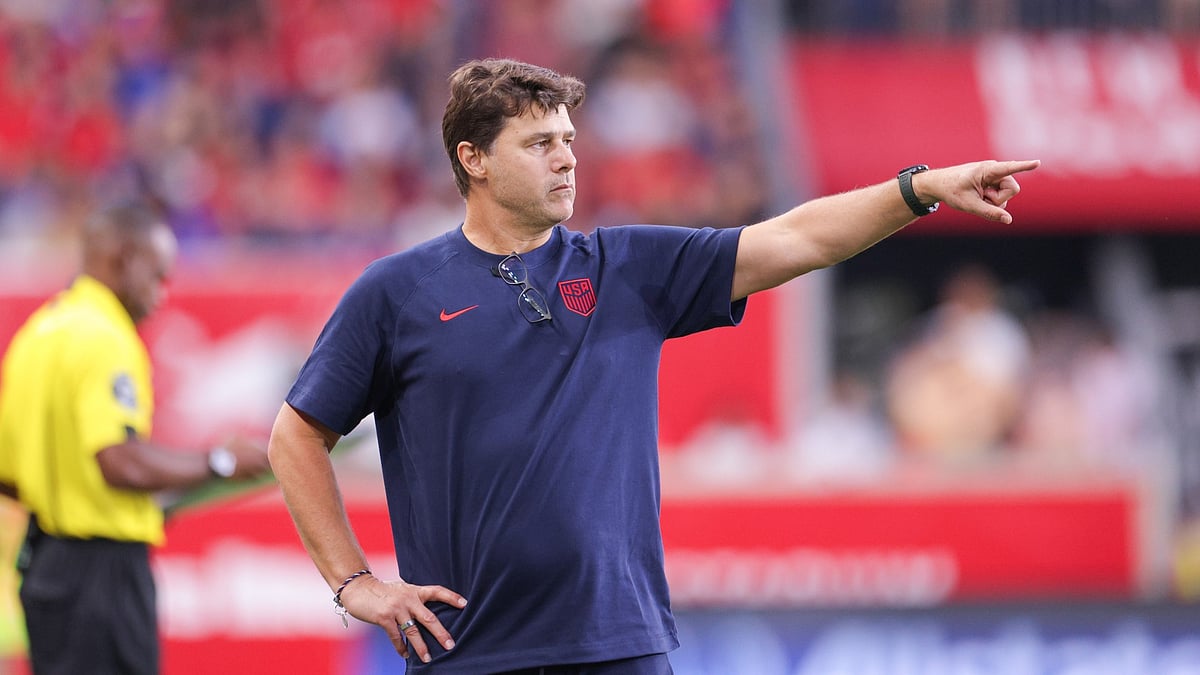 Mauricio Pochettino during the United States' friendly match against South Korea.
