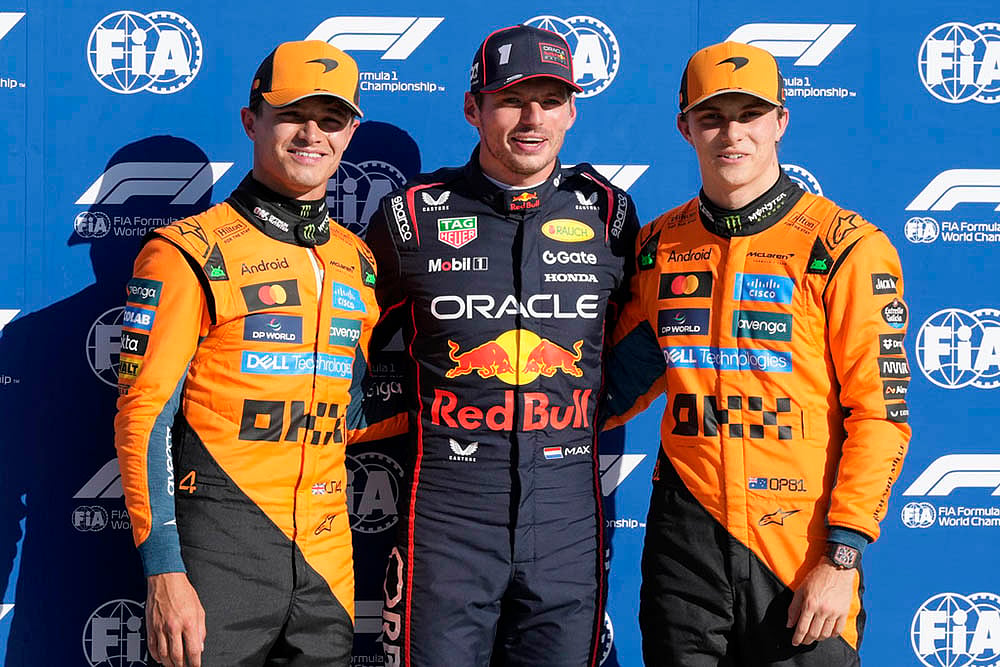 2025 Formula One Italian Grand Prix Qualifying_Lando Norris, Oscar Piastri, Max Verstappen
