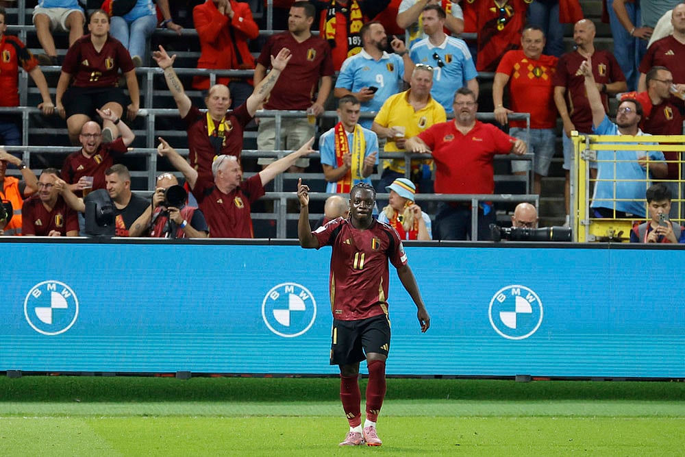 2026 World Cup qualification Europe Belgium vs Kazakhstan match_Jeremy Doku 