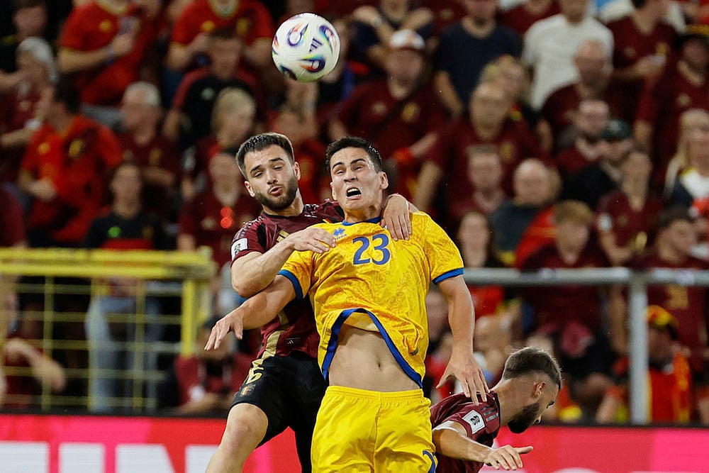 2026 World Cup qualification Europe Belgium vs Kazakhstan match_Nicolas Raskin