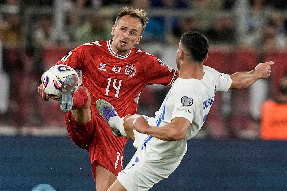 FIFA World Cup 2026 European Qualifiers Greece vs Denmark_Mikkel Damsgaard