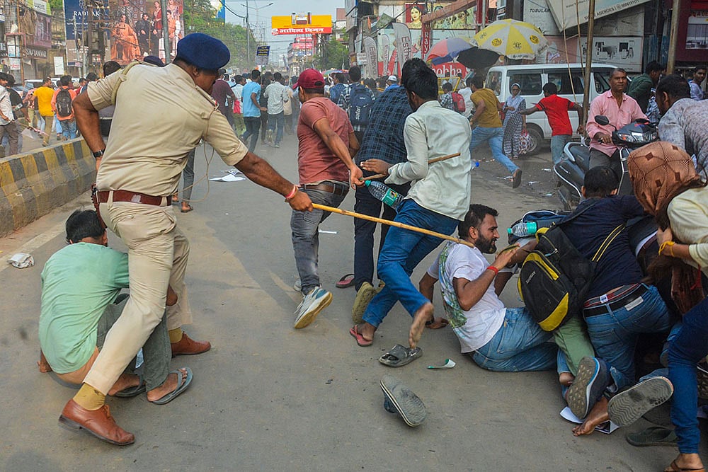 | Photo: PTI : he Congress leader further warned that the state’s youth will not forgive such treatment and will respond strongly in the upcoming polls.