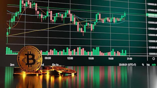 Bitcoin with Cryptocurrency price chart