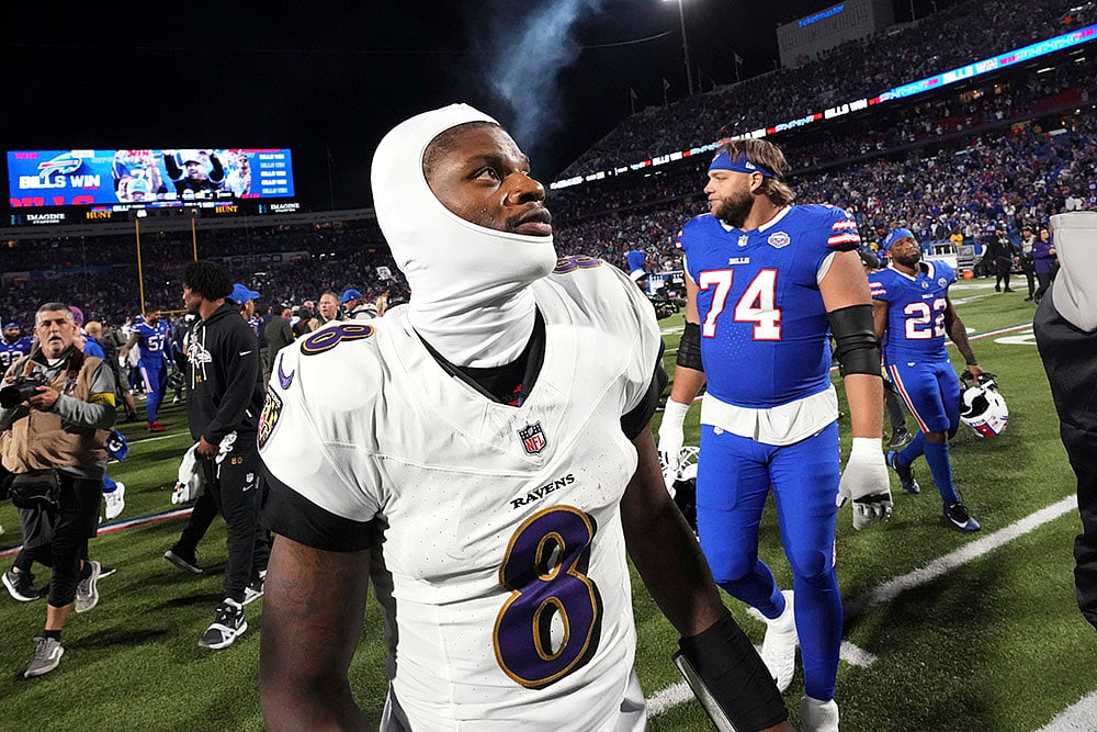National Football League Buffalo Bills vs Baltimore Ravens match photos: Lamar Jackson 
