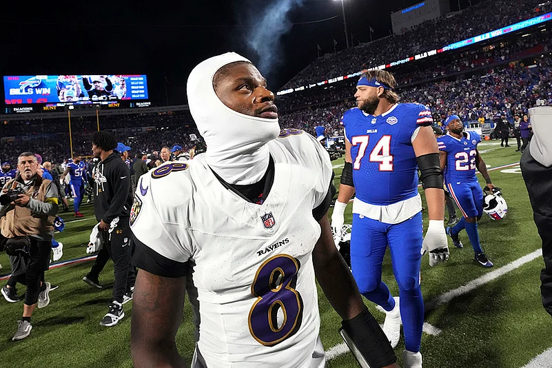 National Football League Buffalo Bills vs Baltimore Ravens match photos: Lamar Jackson