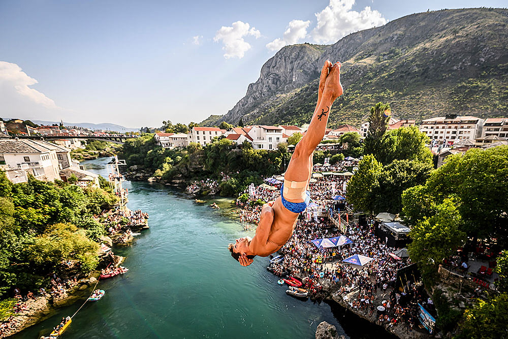Red Bull Cliff Diving World Series in Mostar: Constantin Popovici