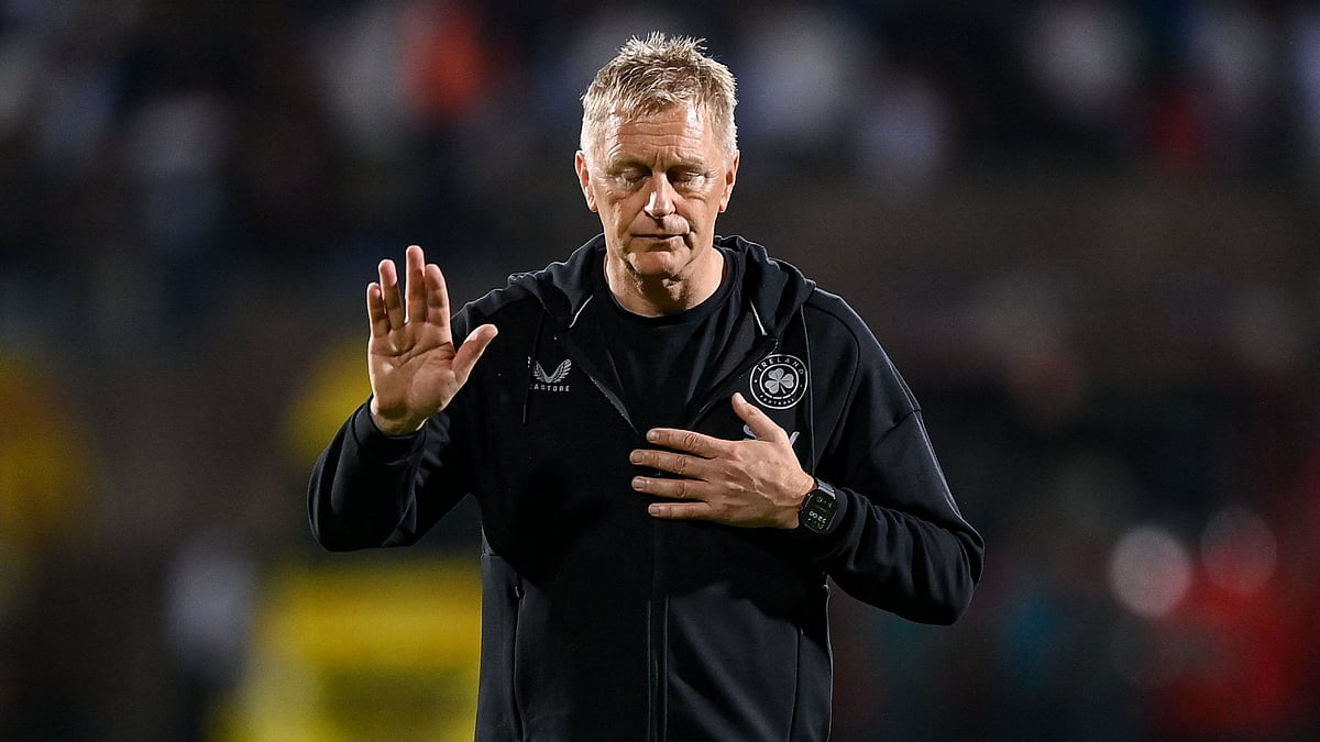 Ireland boss Heimir Hallgrimsson on the touchlines during the FIFA World Cup 2026 European Qualifiers against Armenia.