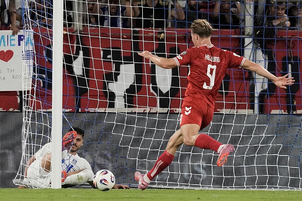 FIFA World Cup 2026 European Qualifiers Greece vs Denmark_Rasmus Hojlund