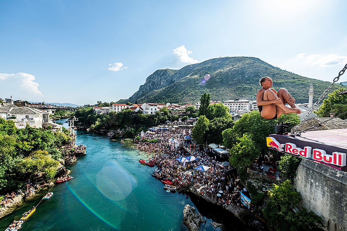Red Bull Cliff Diving World Series in Mostar: Rhiannan Iffland of Australia