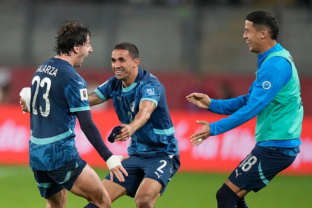 FIFA World Cup CONMEBOL qualifying soccer match Peru vs Paraguay_ Matias Galarza