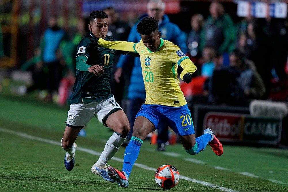 FIFA World Cup CONMEBOL qualifying soccer match Bolivia vs Brazil_Estevao