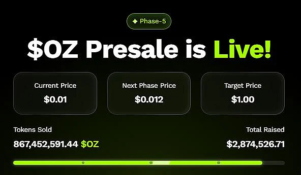 Ozak AI presale live