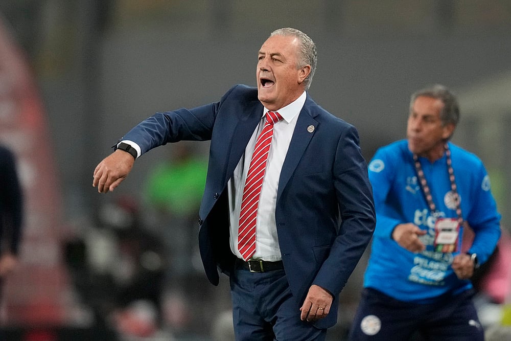 FIFA World Cup CONMEBOL qualifying soccer match Peru vs Paraguay_ Gustavo Alfaro