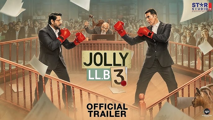 YouTube : Akshay Kumar and Arshad Warsi in Jolly LLB 3 trailer