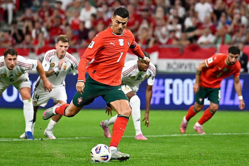 FIFA World Cup Qualifier Soccer Match: Portugal vs Hungary