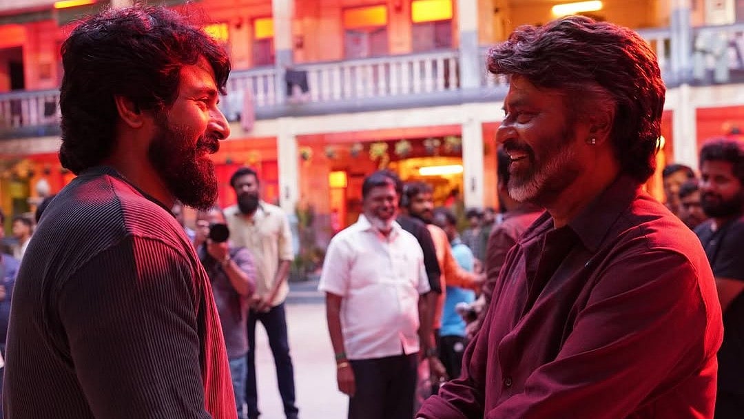Instagram/Sivakarthikeyan : Rajinikanth praises Sivakarthikeyan in Madharaasi