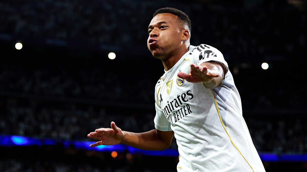 File photo of Kylian Mbappe in action for Real Madrid. - File