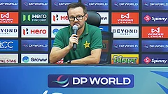 PAK coach Mike Hesson during a press-conference. - X